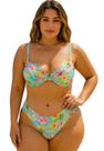 Biquíni Feminino Plus Size de Aro Sem Bojo Com Calcinha BomBom e Fio Duplo Estampado