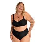 Biquíni Feminino Plus Size Reforçado Cintura Alta Com Bojo Biquíni Feminino Plus Size Preto