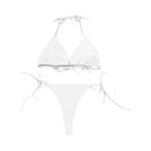 Biquini Feminino Sexy Halter - Triângulo Sem Costas Ajustável com Cadarço - Verão 2024