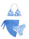 Biquíni floral de verão SOLY HUX, biquíni feminino, frente única, 14Y