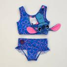 Biquini Infantil Anime Sticth Com Orelhas Expostas Verão Moda Praia