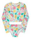 Biquini Infantil + Blusa Cropped Proteção Solar Uv50 Sereia Biquini Infantil + Blusa Cropped Proteção Solar Uv50 Sereia