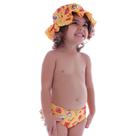 Biquíni Infantil com Chapéu Dupla Face Fun Sun Laranja Cecí
