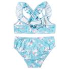 Biquini Infantil com Fps Uv50+ Proteção Solar Tip Top Menina Top e Calcinha Praia Natação Bk56