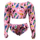 Biquíni Infantil Cropped Com Proteção Uv50 Moda PraiaPiscina