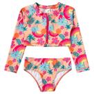 Biquíni Infantil Cropped Manga Longa Proteção UV Tropical Tucano Laranja Tip Top Biquíni Infantil Cropped Manga Longa Proteção UV Tropical Tucano Laranja Tip Top