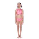 Biquini Infantil Cropped Speedo Little Hearts Rosa