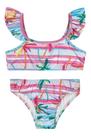 Biquíni Infantil Elian Estampado Com Babado Proteção UV 50 Elian - 231885