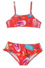 Biquíni Infantil Estampado com Babados