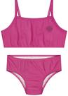 Biquíni Infantil Malha Dry Fit Rosa Neon Proteção UV+50