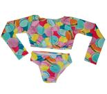 Biquini infantil manga longa Estampado