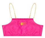 Biquini Infantil Menina Avulsa Costão Top Rosa Pink Uv50+ Biquini Infantil Menina Avulsa Costão Top Rosa Pink Uv50+