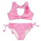 Biquini Infantil Menina com Proteção UV Rosa Flor Verão Delicado Malwee Original