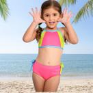 Biquíni Infantil Menina Proteção UV FPS 50+ Top e Tanga Cintura Alta Colors Marujos e Sereias 247