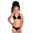 Biquini Infantil Mod Praia Verão Proteção Uv50 + Laço Cabelo -
