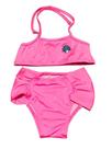 Biquíni Infantil Praia Costão Top Calcinha Rosa Brilho Uv50+