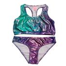 Biquíni Infantil Proteção UPF50+ Top Stripe - Mermaid