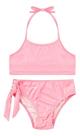 Biquini Infantil Top Calcinha Rosa Brilho Uv50+ Costão Praia