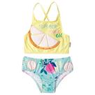 Biquini Juvenil Infantil com Fps Uv50+ Proteção Solar Tip Top Top Calcinha Menina Praia Natação Bk53