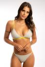 Biquini lacinho fixo nude com neon