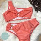 Biquíni LATHAI Store Top Ombro com Bottom HotPants