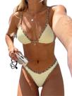 Biquíni MakeMechic Tropical Boho Triangle Thong Yellow Leopard Biquíni MakeMechic Tropical Boho Triangle Thong Yellow Leopard