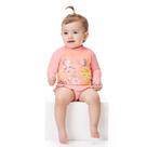 Biquíni menina blusa tanga proteção 50+uv girafa marlan
