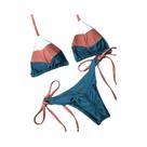 Biquíni Micro Halter Sexy Feminino Com Estampa Tropical E Efeito Push up 2026