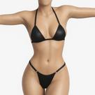 Biquíni micro para bronzear imita marquinha de fita regulavel