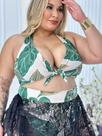 Biquini Plus Size adulto hot pants com Saia