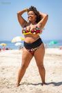 Biquíni Plus Size em Tecido de Algodão sem Elastano, Estampa Samakaka Moda Paria Afro Biquíni Plus Size em Tecido de Algodão sem Elastano, Estampa Samakaka Moda Paria Afro