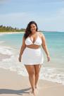 Biquíni Plus Size Pérola 3 Peças com Saia Cor:BrancoTamanho:G2