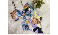 Biquini plus size tamanho G estampado