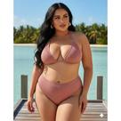 Biquíni Plus Size Texturizado Cortininha e Cintura Alta GG 46/50 - Moda Praia Verão Biquíni Plus Size Texturizado Cortininha e Cintura Alta GG 46/50 - Moda Praia Verão