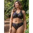 Biquíni Plus Size Top Com Bojo, Tanga Sunquíni Estampa Tropical