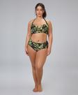Biquíni plus size transpassado estampado alto giro