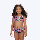 Biquíni Preto com Colorido Infantil Feminino Siri Moda Praia 40178