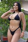 Biquíni Preto Estilo Asa Delta Moda Praia