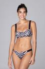 Biquini Raika Zebra Bege e Preto - M