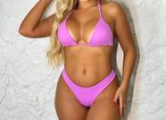 Biquíni rosa tamanho M feminino