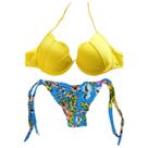 Biquíni Sereia Concha Com Bojo Levanta Bum Bum Tanga De Amarrar, Tendência, Lançamento Moda Verão Feminino Lindo Biquíni Sereia Concha Com Bojo Levanta Bum Bum Tanga De Amarrar, Tendência, Lançamento Moda Verão Feminino Lindo