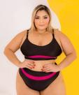 Biquini top com bojo removível alças com regulagem hot pants