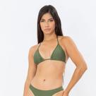 Biquíni Top de Praia Cortininha com Bojo Removível Verde Croco Biquíni Top de Praia Cortininha com Bojo Removível Verde Croco