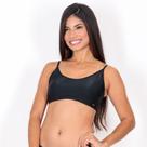 Biquíni Top de Praia Cropped Preto