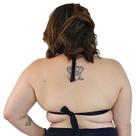 Biquíni Top de Praia Plus Size Frente Única Bojo Preto