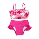 Biquíni Top Faixa Estampada + Calcinha Lisa