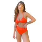 Biquíni Top Nozinho Hot Pants Fio Duplo Cirrê Texturizado