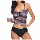 Biquínis de cintura alta feminino maiô feminino retro beachewear conjunto de biquíni
