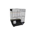 Bird Cage YML Flat Top, pequena, preta com espaçamento entre barras de 0,37 polegadas