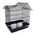 Bird Cage YML Villa Top 40cm x 30cm branco com acessórios Bird Cage YML Villa Top 40cm x 30cm branco com acessórios